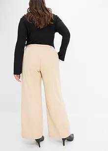 Pantaloni a palazzo con pinces, bonprix