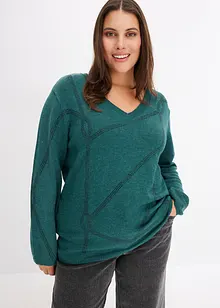 Maglione con strass, bonprix