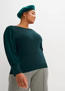 Maglione in filato fine di misto viscosa morbido, bonprix