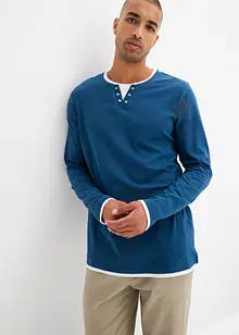 Maglia 2 in 1 a maniche lunghe con taglio comfort, bonprix