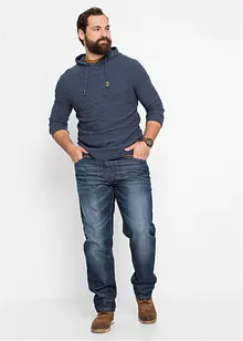 Maglione con cappuccio e cotone, bonprix