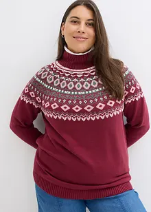 Maglione norvegese a collo alto, bonprix