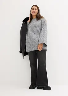 Maglione oversize con lavorazione a trecce, bonprix