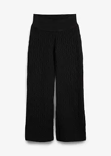 Pantaloni in maglia a trecce, bonprix