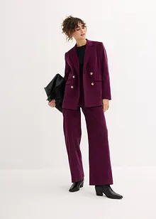 Blazer doppiopetto in velluto a coste con cotone biologico, bonprix