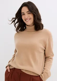 Maglione a collo alto in Good Cashmere Standard®, bonprix