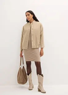 Abito di jersey con scollatura a V (pacco da 2), bonprix