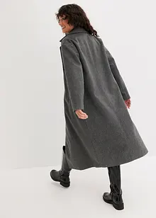 Cappotto oversize doppiopetto in simil lana, bonprix