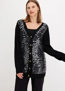 Cardigan con paillettes, bonprix