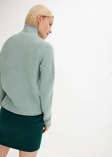 Maglione con collo dritto, bonprix