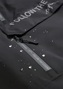 Giacca tecnica impermeabile da infilare con fodera in pile, bonprix