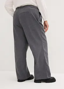 Pantaloni larghi in simil lana, bonprix