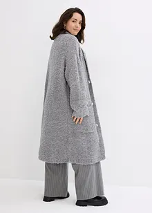 Cardigan in bouclé di misto lana, bonprix