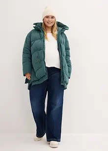 Giacca invernale oversize con cappuccio in poliestere riciclato, bonprix