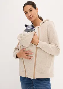 Giacca in pile prémaman 2 in 1 con inserto babywearing, bonprix