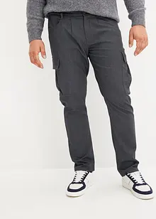 Pantaloni cargo in flanella con pinces regular fit, straight, bonprix