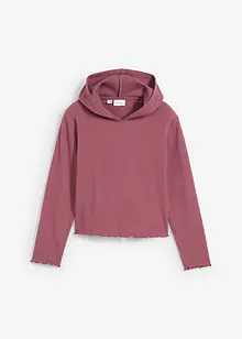 Maglia a maniche lunghe con cappuccio, bonprix