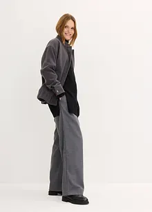 Maglione lungo in filato fine con spacchi laterali in misto viscosa, bonprix