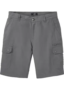 Bermuda cargo in microfibra con taglio comfort in poliestere riciclato, regular fit, bonprix