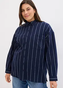 Camicetta oversize in flanella, bonprix