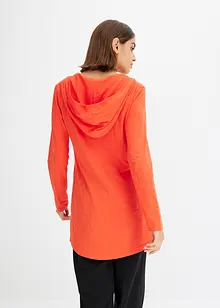 Maglia lunga con cappuccio, bonprix