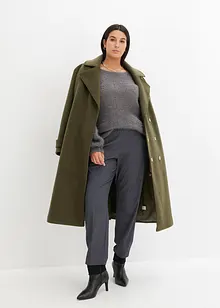 Maglione oversize in filato piumato, bonprix