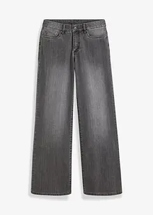 Jeans wide leg elasticizzati, vita media, bonprix