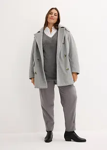 Maglione oversize in filato piumato, bonprix