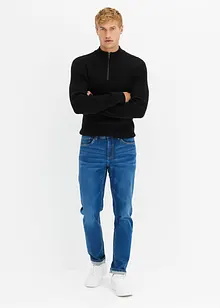 Jeans elasticizzati regular fit, tapered, bonprix