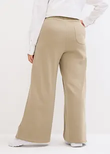 Pantaloni in felpa larghi con cerniera al fondo e cinta comoda, bonprix