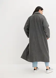 Cappotto oversize doppiopetto in simil lana, bonprix