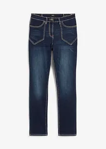 Jeans straight elasticizzati, vita alta, bonprix