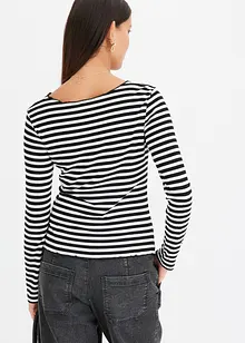 Maglia a maniche lunghe a righe, bonprix