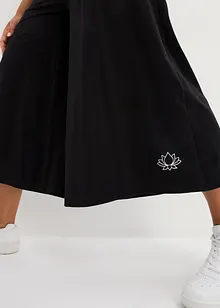 Pantaloni sportivi in maglina al polpaccio con cinta comoda, bonprix