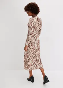 Abito di jersey con collo dritto e cut-out alla scollatura, bonprix