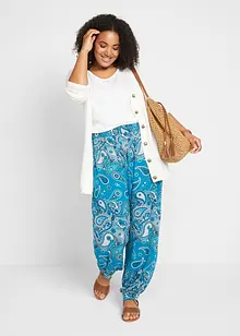 Pantaloni alla turca in jersey di misto viscosa fluente, bonprix