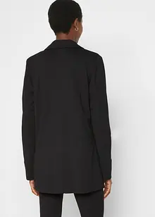 Blazer lungo in Punto di Roma misto viscosa, bonprix