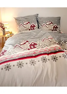 Biancheria da letto con casette, bonprix