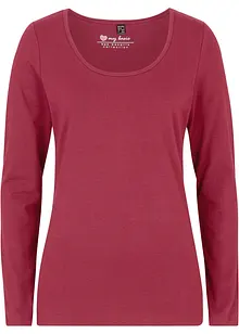 Maglia elasticizzata aderente a maniche  lunghe, bonprix