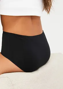 Culotte mestruale ad assorbenza media con cotone biologico (pacco da 2), bonprix