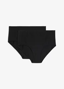 Culotte mestruale ad assorbenza media con cotone biologico (pacco da 2), bonprix