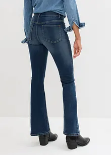 Jeans elasticizzati flared, a vita media, bonprix