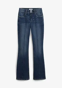 Jeans elasticizzati flared, a vita media, bonprix