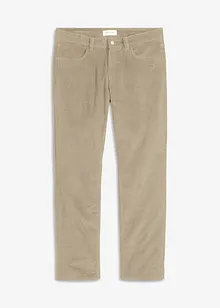 Pantaloni termici in velluto a coste con fodera in flanella relaxed fit, straight, bonprix