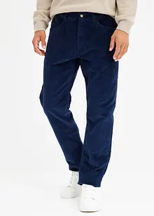 Pantaloni termici in velluto a coste con fodera in flanella relaxed fit, straight, bonprix