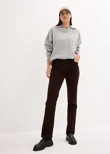 Pantaloni di velluto a coste elasticizzati, straight, bonprix