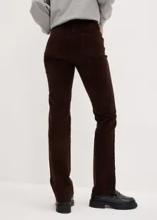 Pantaloni di velluto a coste elasticizzati, straight, bonprix