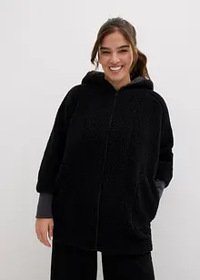 Giacca in pile teddy oversize, bonprix