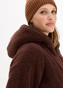 Giacca in pile effetto peluche, oversize, bonprix