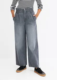 Jeans wide leg, a vita alta, bonprix